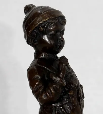 BRONZESTATUETTE von J. SCHMIDT FELLING