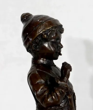 BRONZESTATUETTE von J. SCHMIDT FELLING