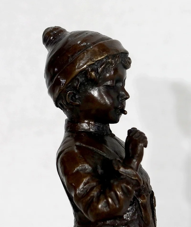 Bronze «Le Petit Fumeur» de J. Schmidt-Felling – 2ème moitié du XIXe