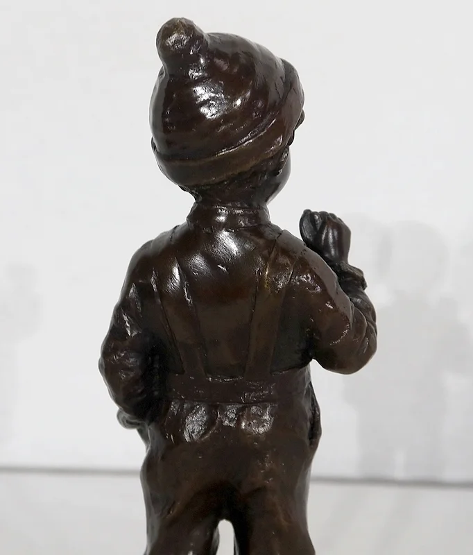 Bronze «Le Petit Fumeur» de J. Schmidt-Felling – 2ème moitié du XIXe
