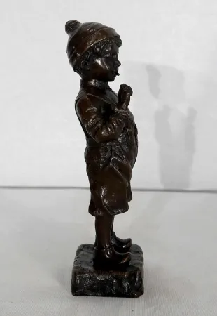 BRONZESTATUETTE von J. SCHMIDT FELLING