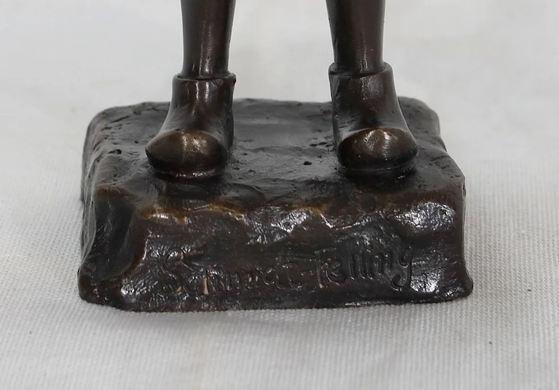 Bronze «Le Petit Fumeur» de J. Schmidt-Felling – 2ème moitié du XIXe