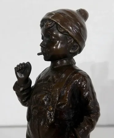 BRONZESTATUETTE von J. SCHMIDT FELLING