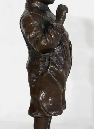BRONZESTATUETTE von J. SCHMIDT FELLING