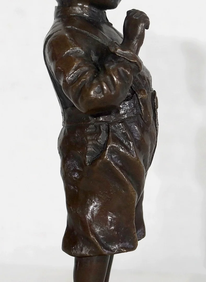 Bronze «Le Petit Fumeur» de J. Schmidt-Felling – 2ème moitié du XIXe