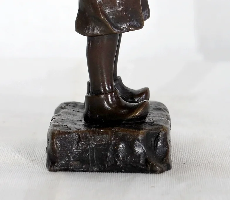 Bronze «Le Petit Fumeur» de J. Schmidt-Felling – 2ème moitié du XIXe
