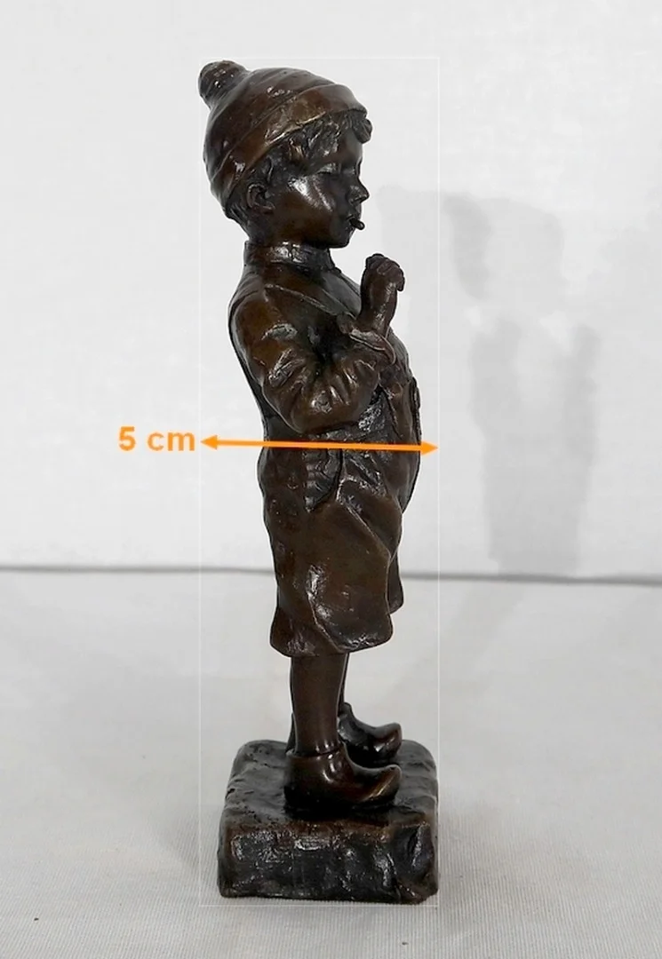 Bronze «Le Petit Fumeur» de J. Schmidt-Felling – 2ème moitié du XIXe