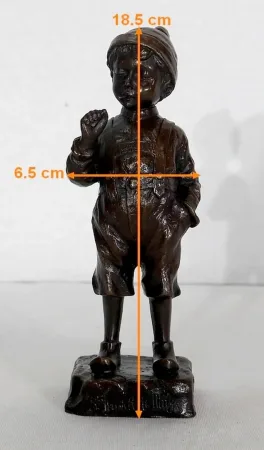 BRONZESTATUETTE von J. SCHMIDT FELLING