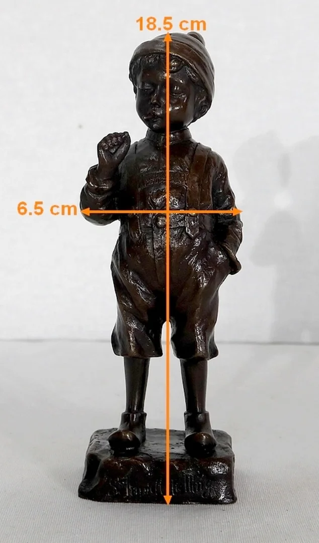 Bronze «Le Petit Fumeur» de J. Schmidt-Felling – 2ème moitié du XIXe