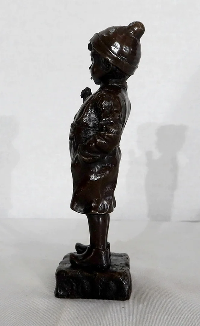 Bronze «Le Petit Fumeur» de J. Schmidt-Felling – 2ème moitié du XIXe