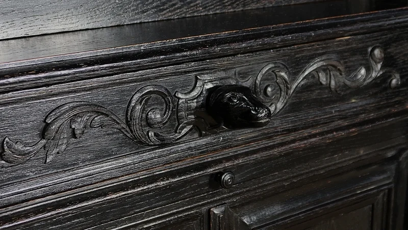 Cabinet de Travail et Table Bureau, style Louis XIII – Fin XIXe