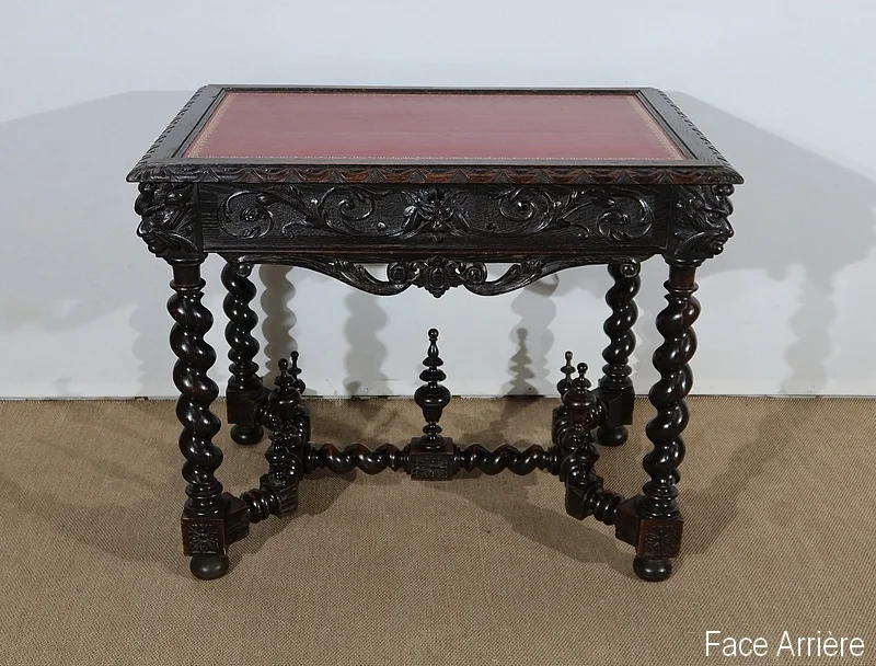 Cabinet de Travail et Table Bureau, style Louis XIII – Fin XIXe
