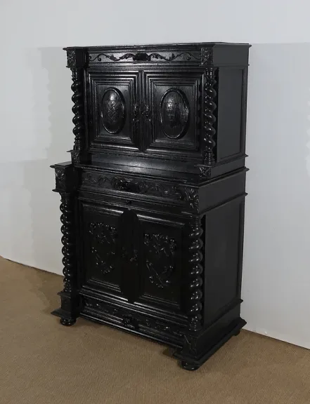 Cabinet de Travail et Table Bureau, style Louis XIII – Fin XIXe