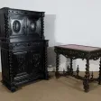 Cabinet de Travail et Table Bureau, style Louis XIII – Fin XIXe