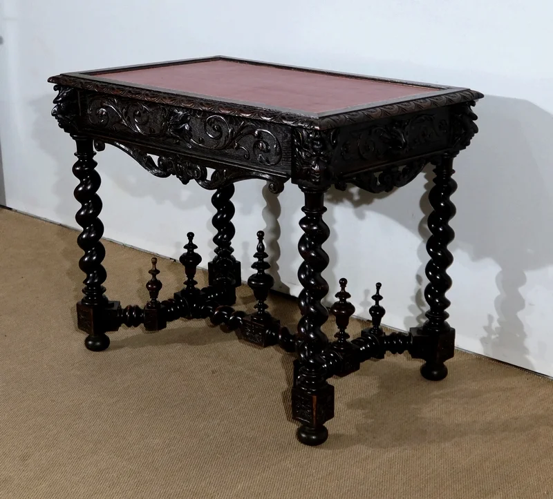 Cabinet de Travail et Table Bureau, style Louis XIII – Fin XIXe