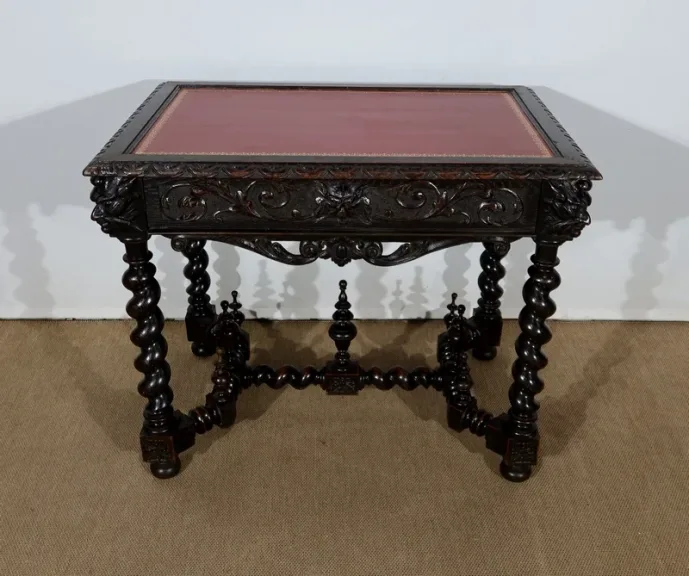 Cabinet de Travail et Table Bureau, style Louis XIII – Fin XIXe