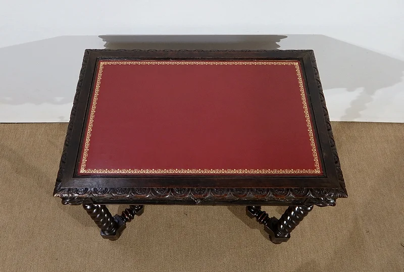 Cabinet de Travail et Table Bureau, style Louis XIII – Fin XIXe