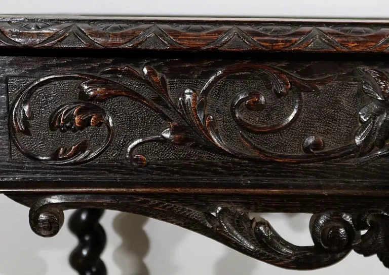 Cabinet de Travail et Table Bureau, style Louis XIII – Fin XIXe