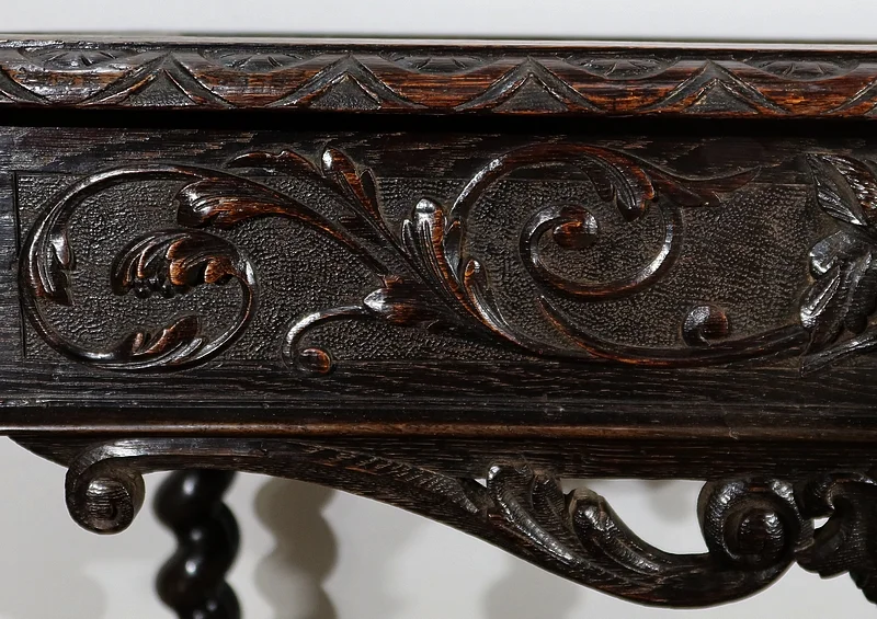 Cabinet de Travail et Table Bureau, style Louis XIII – Fin XIXe