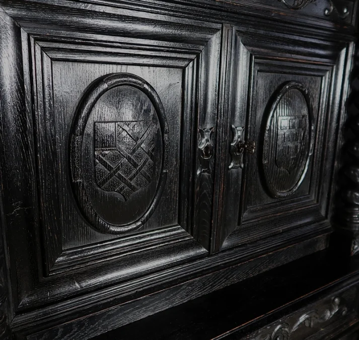 Cabinet de Travail et Table Bureau, style Louis XIII – Fin XIXe