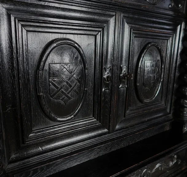Cabinet de Travail et Table Bureau, style Louis XIII – Fin XIXe