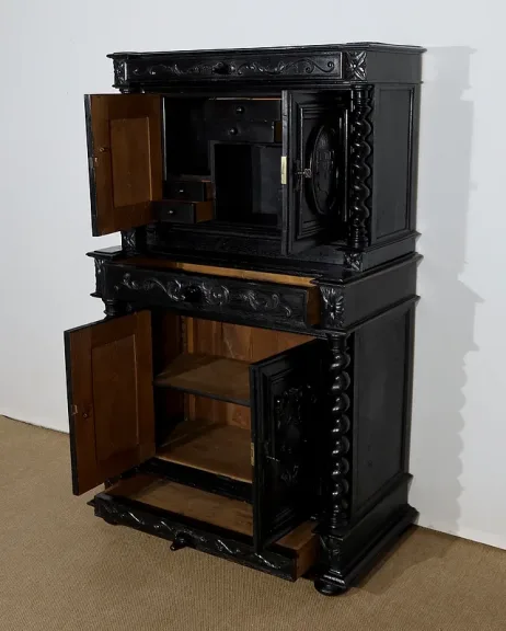 Cabinet de Travail et Table Bureau, style Louis XIII – Fin XIXe