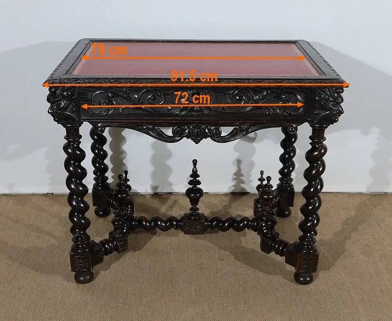 Cabinet de Travail et Table Bureau, style Louis XIII – Fin XIXe