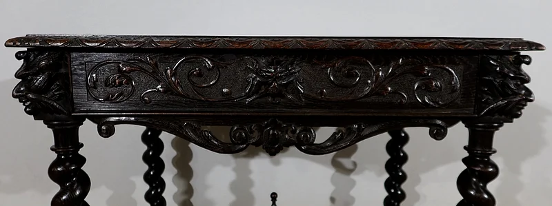 Cabinet de Travail et Table Bureau, style Louis XIII – Fin XIXe