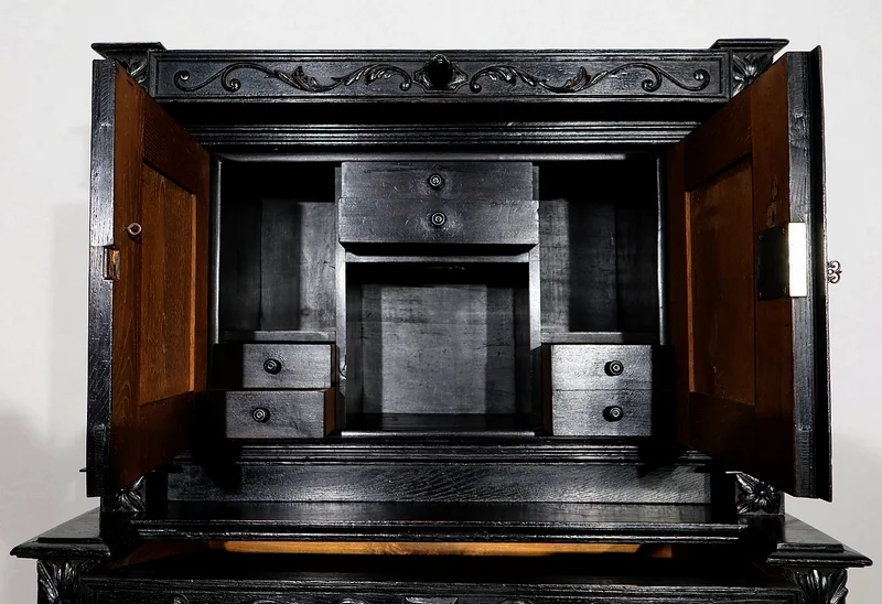 Cabinet de Travail et Table Bureau, style Louis XIII – Fin XIXe