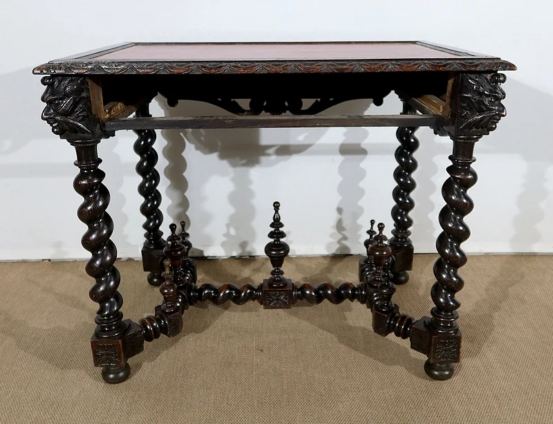 Cabinet de Travail et Table Bureau, style Louis XIII – Fin XIXe