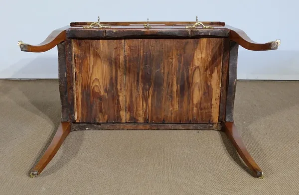 Bureau de pente de milieu en bois précieux, époque Louis XV – XVIIIe