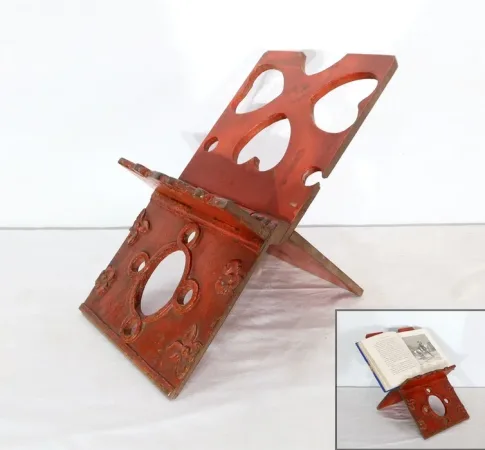 Petit Lutrin de Bureau en Noyer - 1900