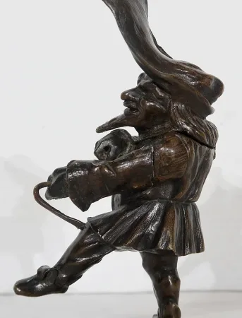 Encrier en Bronze « Le Grotesque »  - XIXe