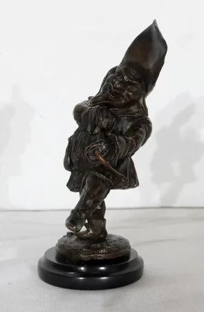 Encrier en Bronze « Le Grotesque »  - XIXe