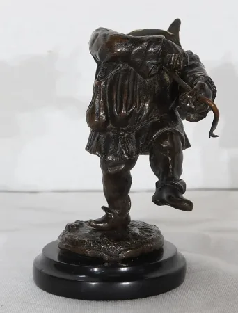 Encrier en Bronze « Le Grotesque »  - XIXe