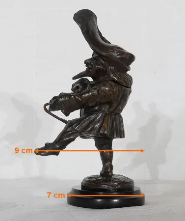 Encrier en Bronze « Le Grotesque »  - XIXe