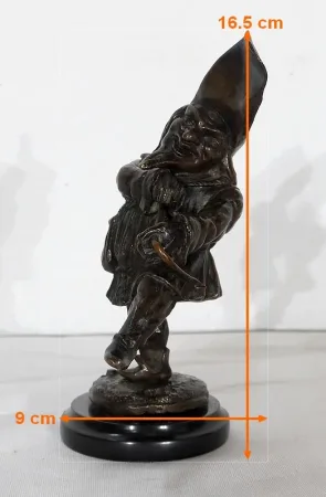Encrier en Bronze « Le Grotesque »  - XIXe