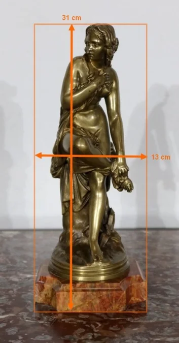 STATUETTA IN BRONZO di A. CARRIER BELLEUSE
