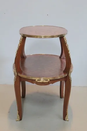 Table à Thé en Marqueteries - 1900