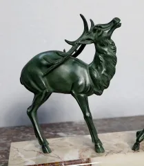 ART-DECO-ZEITGRUPPE IN SPELTER