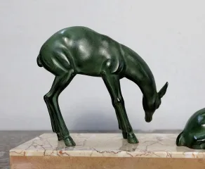 ART-DECO-ZEITGRUPPE IN SPELTER