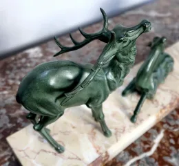 ART-DECO-ZEITGRUPPE IN SPELTER