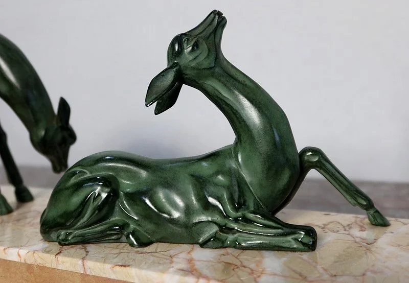 GRUPO DE PERIODO ART DECO EN SPELTER
