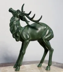ART-DECO-ZEITGRUPPE IN SPELTER