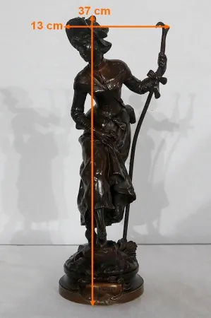 A. GAUDEZ 的青铜雕像