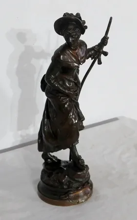 A. GAUDEZ 的青铜雕像