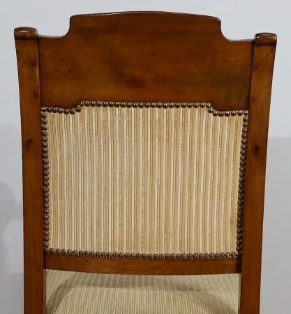 Paire de Fauteuils à Crosse en Noyer, époque Restauration – 1ère partie du XIXe