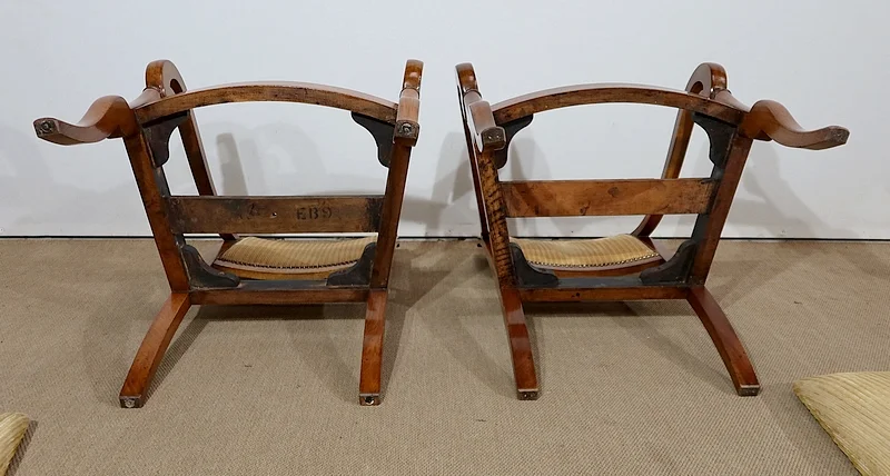 PAAR FRANSE RESTAURATIEPERIODE STOELEN