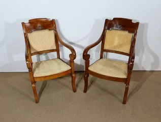 PAAR SESSEL AUS DER FRANZÖSISCHEN RESTAURIERUNGSZEIT