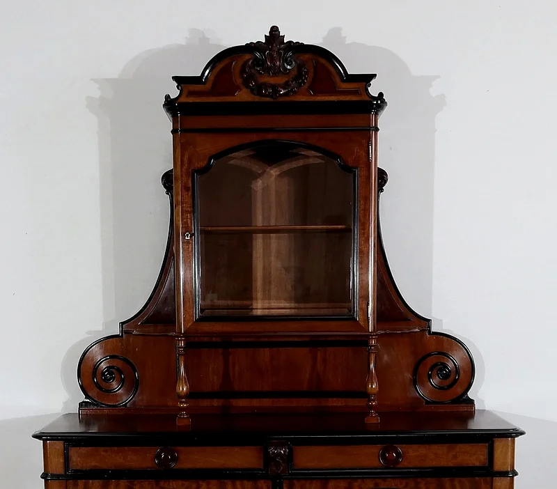 Desserte Vitrine en Acajou – Fin XIXe